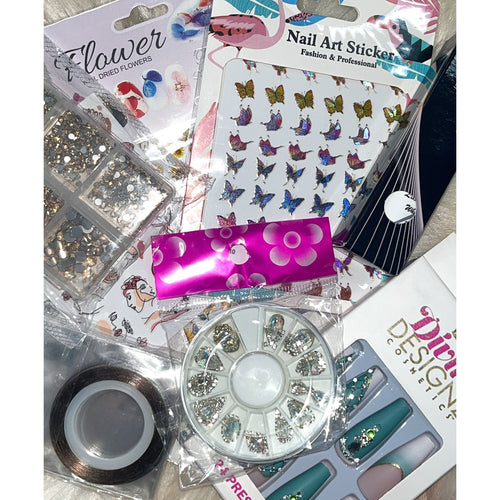 mystery nail bag, cheap nail gifts, cheap nail supplies, affordable nail supplies 