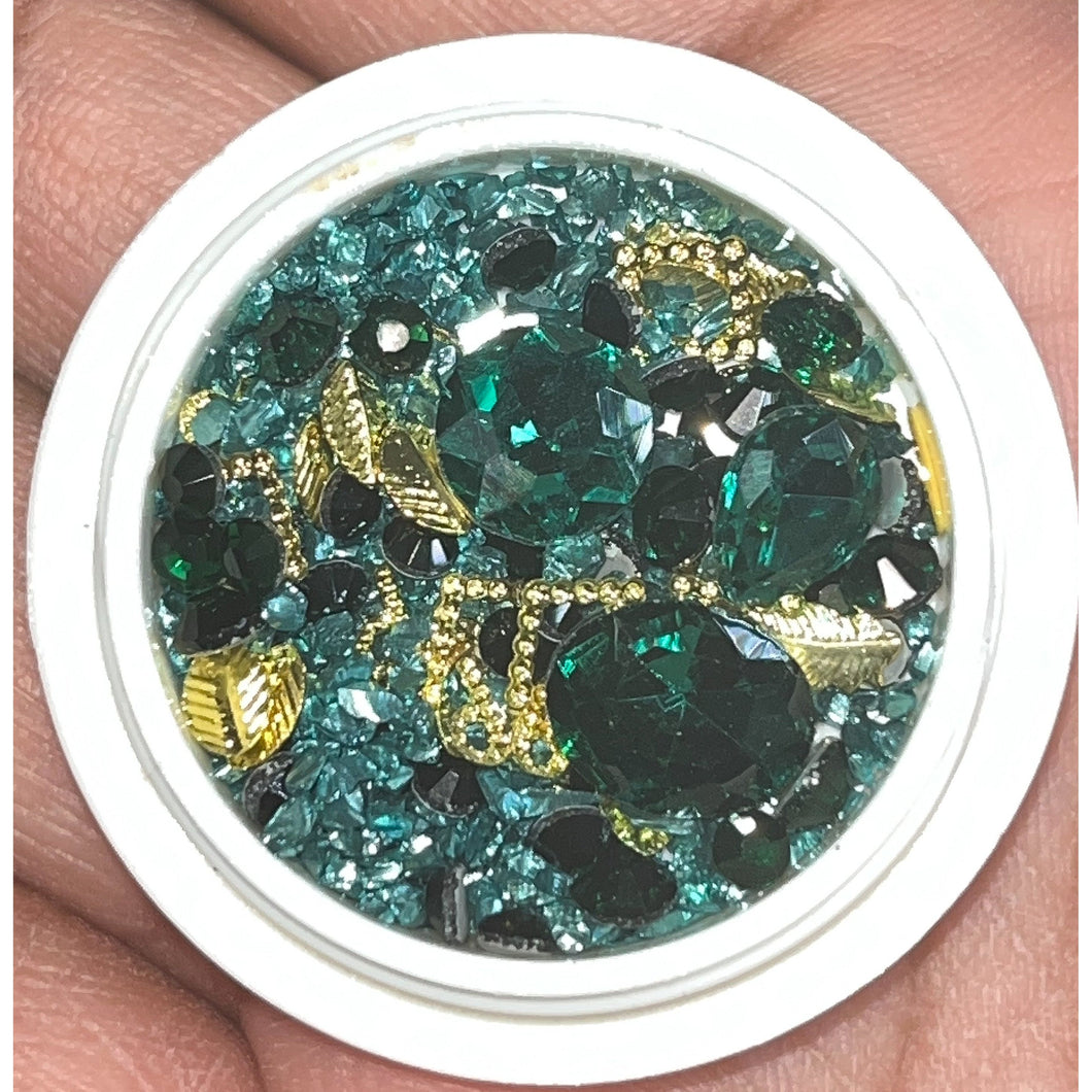 Mixed Rhinestones, Nail Jewelry, Nail Crystals, Nail Charms, Nail Gems