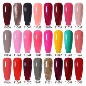 15ml Pastel Colors Gel Nail Polish Nails Semi Permanent Soak Off Gel UVLED Varnishes Base Top Gel Polish Nail Art