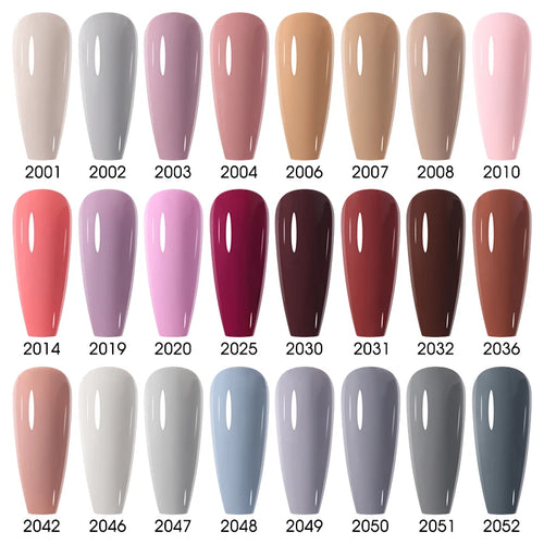 15ml Pastel Colors Gel Nail Polish Nails Semi Permanent Soak Off Gel UVLED Varnishes Base Top Gel Polish Nail Art