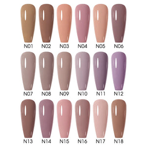 15ml Pastel Colors Gel Nail Polish Nails Semi Permanent Soak Off Gel UVLED Varnishes Base Top Gel Polish Nail Art