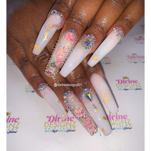 Gold Leaf Acrylic Nail Powder , Milky White Acrylic, Glitter acrylic powder, best glitter acrylic powder, glitter acrylic powder for acrylic nails, glitter nail dip, glitter nail dipping powder, acrylic powder