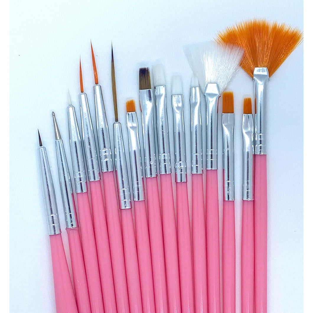 15 pcs nail art brush set
