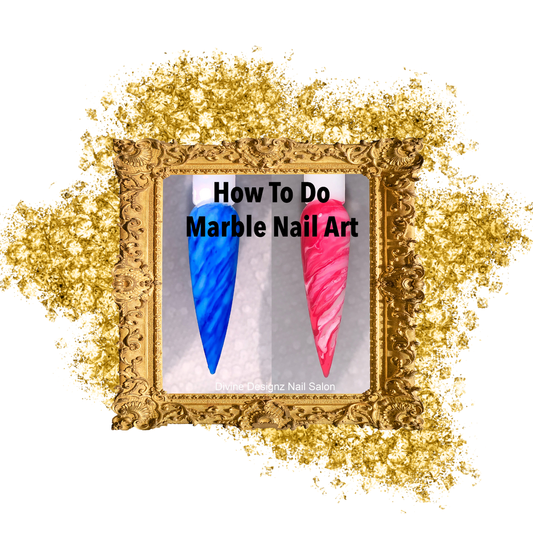 online nail art class, marble nail art class, nail class in jacksonville nc divine designz
