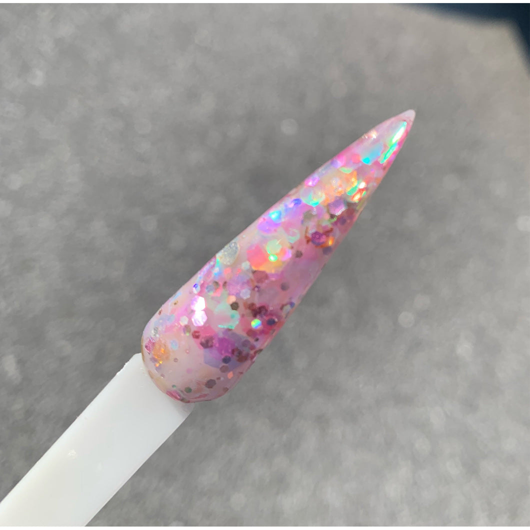 Always in my Heart Acrylic Nail Powder- Orange Glitter Acrylic-Glitter Acrylic Powder - Nail Glitter