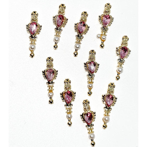 10 PCs Crystal Nail Charms