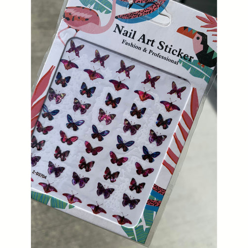 holographic butterfly nail stickers, butterfly nail decals , nail supplies near me, nail supplies jacksonville nc, nail supply store jacksonville nc