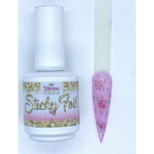 Purple Sticky Foil Gel - Light Purple Gel Tint - Gel Foil Top Coat