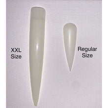 20 PCS XXL Natural Square Nail Tips - Full Well Nails - Extra Long Square Tips